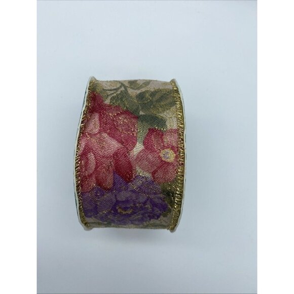 Holiday Ribbon 2" Wide Approximately 21 Ft. Long Trim A Home Romantic Heirloom - Picture 1 of 8